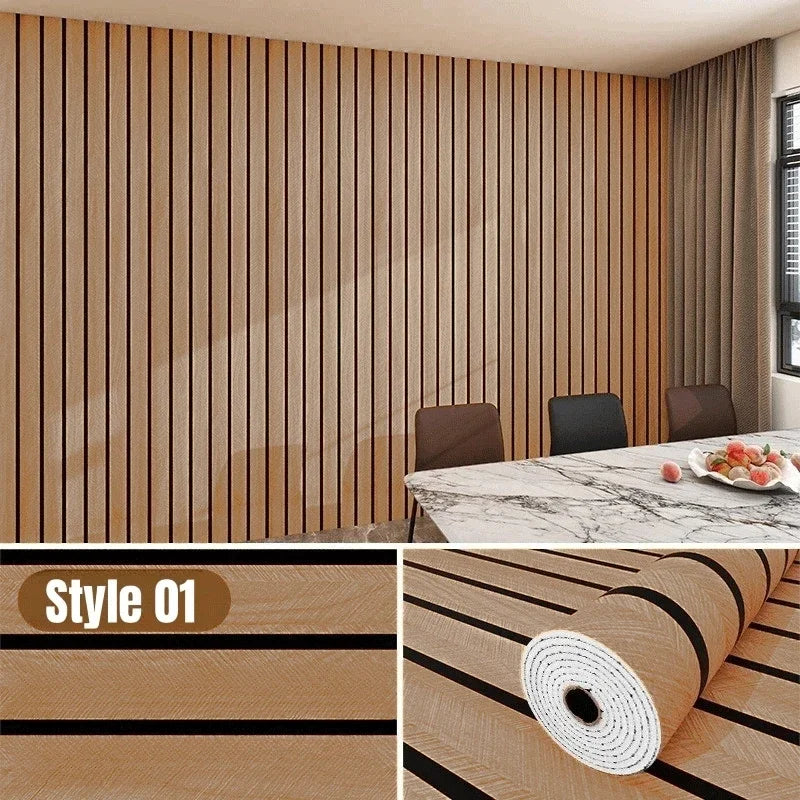Thick Wood Grain Self-Adhesive Wall Sticker by Snagg A Wall Sticker