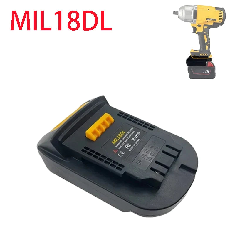 MIL18DL battery adapter for Milwaukee M18 batteries to DeWalt tools – image 6