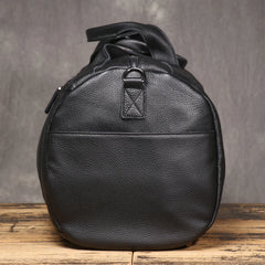 Lychee Pattern Genuine Leather Travel Bag