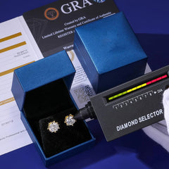 1CT Moissanite Stud Earrings