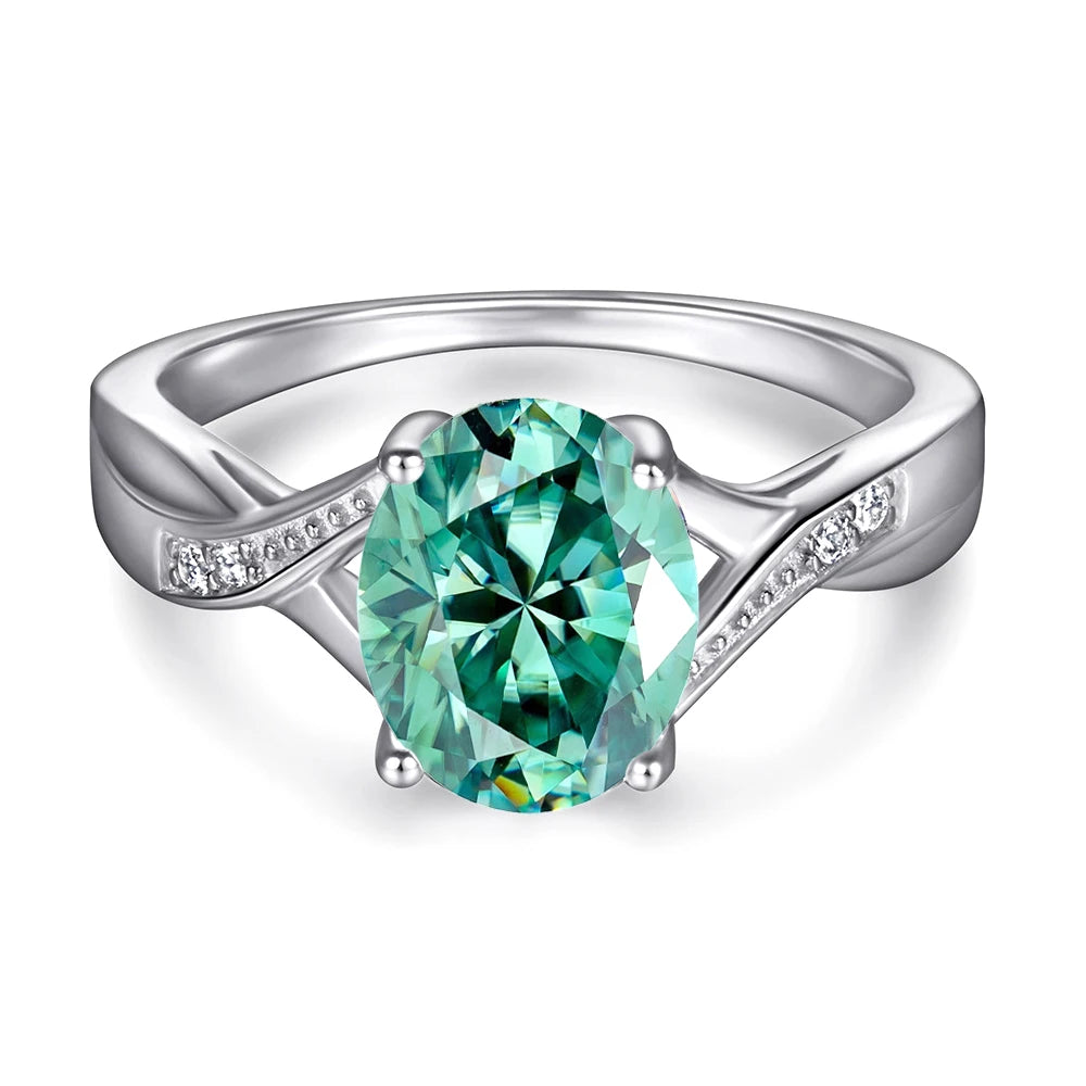 2ct Oval Moissanite Ring