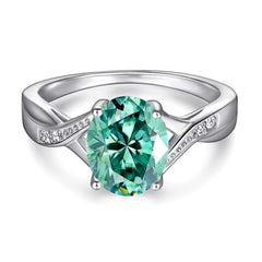 2ct Oval Moissanite Ring
