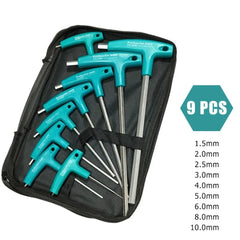 6/9 Piece T-Handle Allen Key Wrench Set