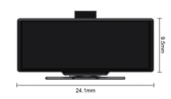 10.26" 4K Dash Cam And Rearview Mirror Car Video Player with Wireless CarPlay by Snagg A Car DVR