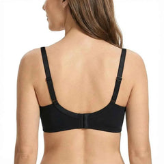 Plus Size Floral Lace Bra | Underwire Non-Padded 3/4 Cup High Support Soft Daily Wear