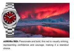 Automatic Mechanical Watch – NH35 Glacier Series | Sapphire Crystal | 100M Waterproof