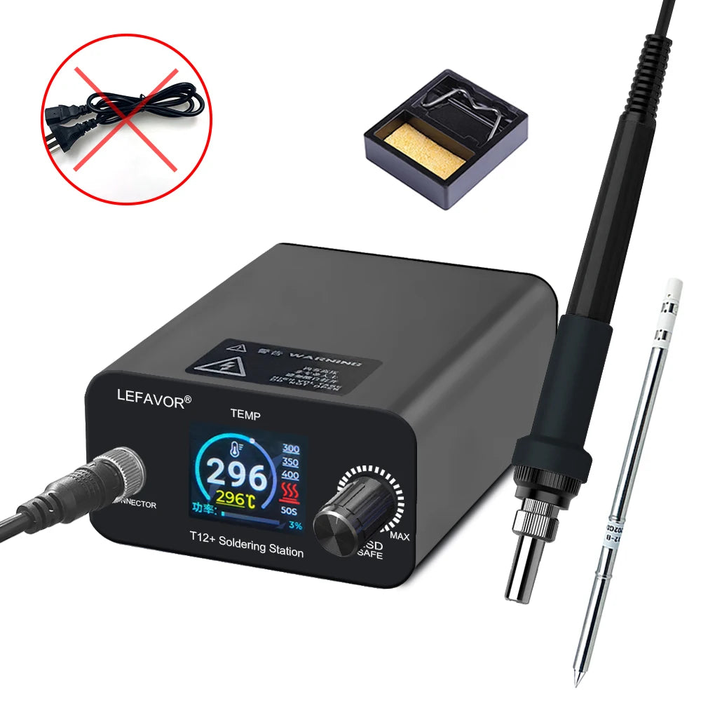 T12 75W Digital Soldering Station with Temperature Control