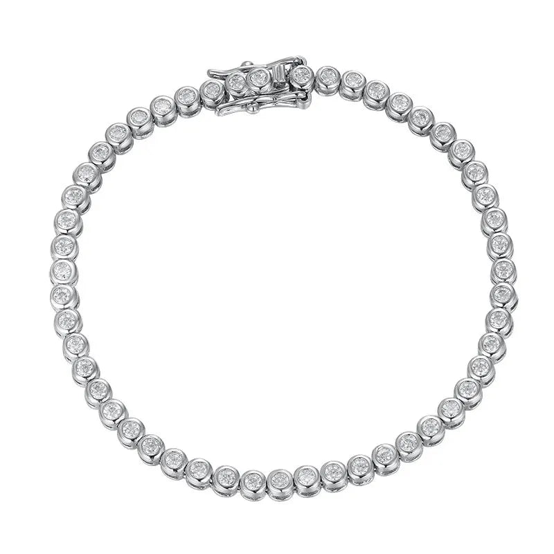 2mm D Color VVS1 Moissanite Tennis Bracelet