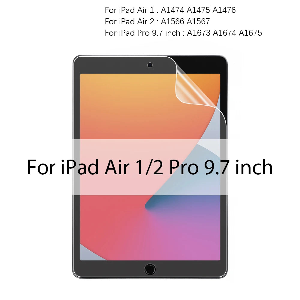 Paper Like Matte Screen Protector Film for iPad – Writing & Drawing PE Soft Film (No Glass)