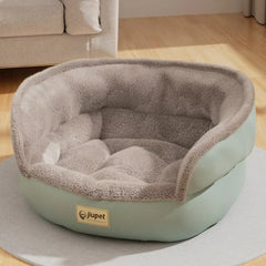 Round Plush Anti-Anxiety Pet Bed by Snagg A Pet Bed
