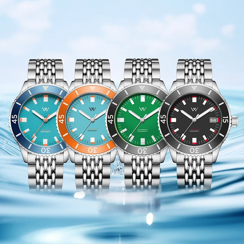 Automatic Mechanical Diver Watch – NH35 Ceramic Bezel | Sapphire AR Glass | 200M Waterproof - Men’s Watches