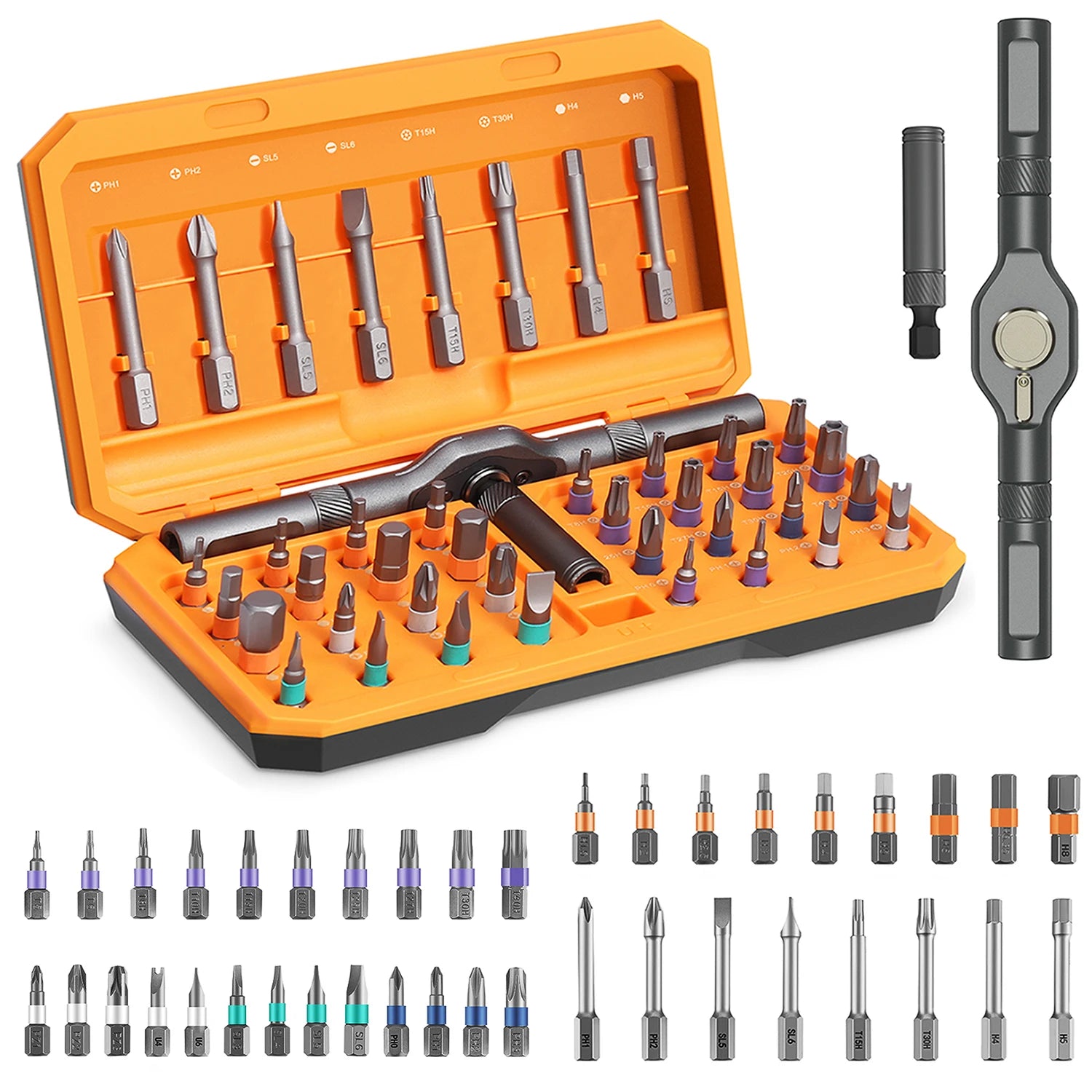 42-in-1 Magnetic Ratchet Screwdriver Set