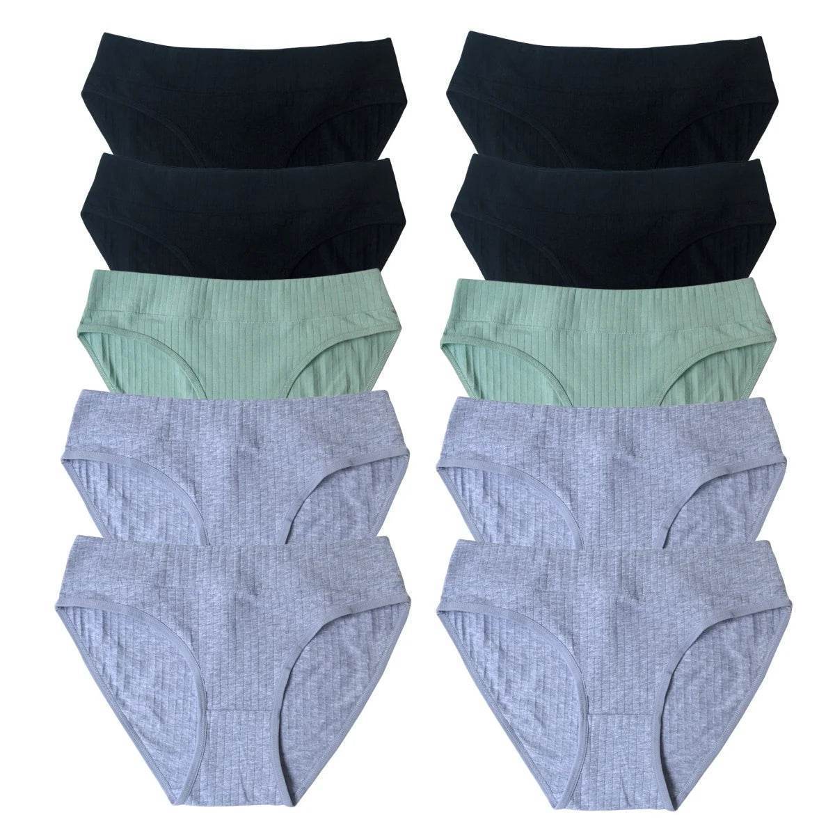 10-Pack Women’s Low-Waist Cotton Panties - SnaggIt