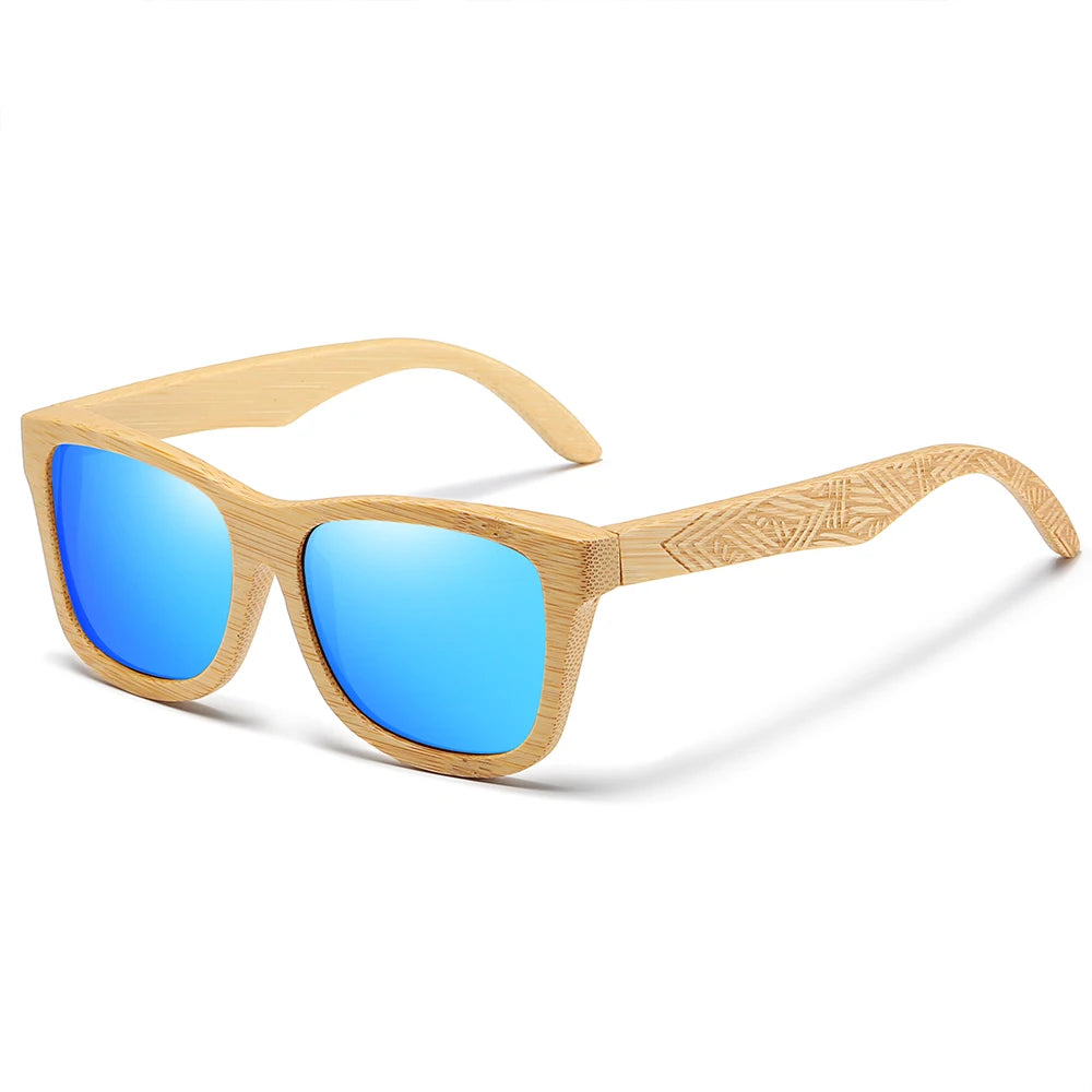 Natural Bamboo & Wooden Pilot Sunglasses