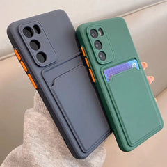 TPU Soft Silicone Card Slot Wallet Case – for Samsung Galaxy S25 Series - Phone Cases & Covers