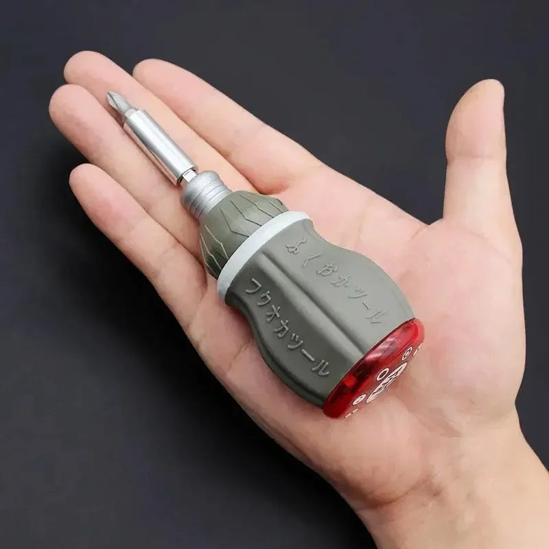 Ultra-Short Magnetic Ratchet Screwdriver Set