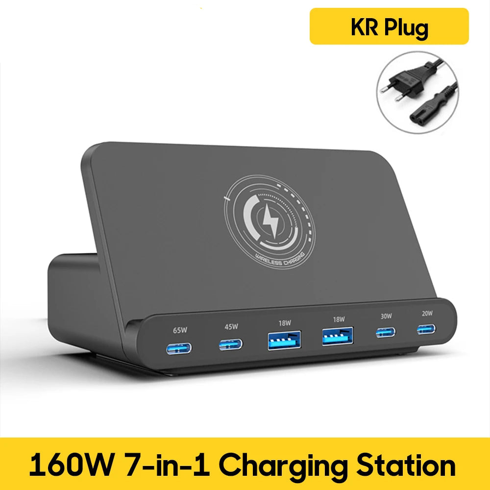 160W USB Wireless Charging Station by Snagg A Charging Station