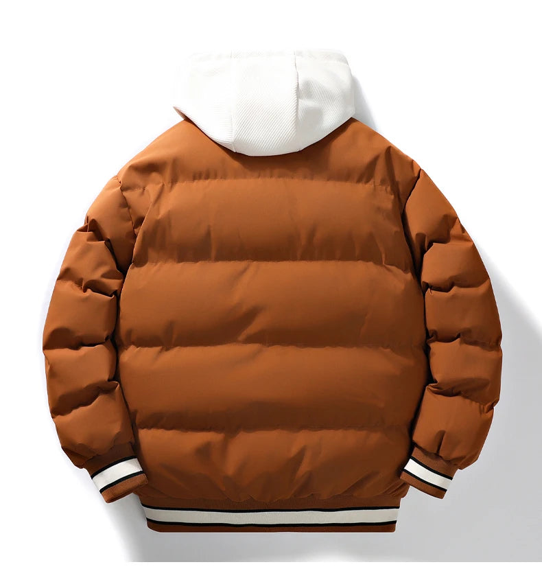 Men’s Color-Block Hooded Down Jacket by Snagg A Jacket