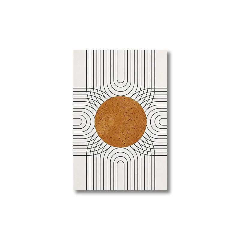 Geometric Sun & Desert Plants Wall Art – Set of 3 by SnaggIt