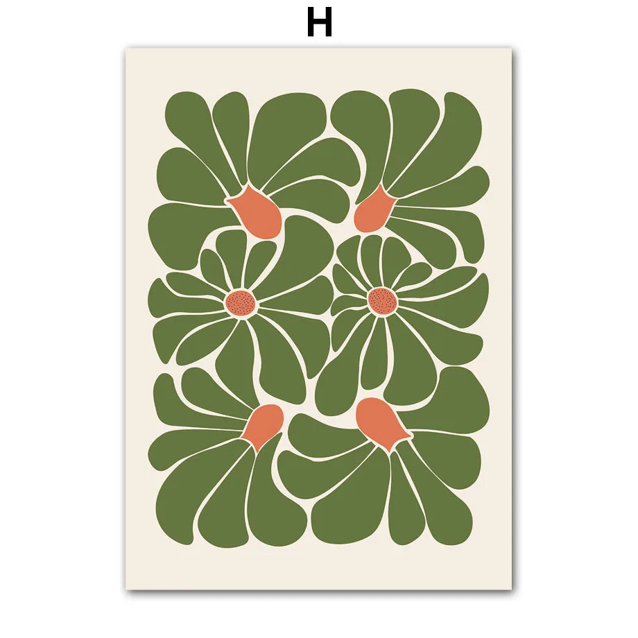 Abstract Flower Market Canvas Print by Snagg A Print