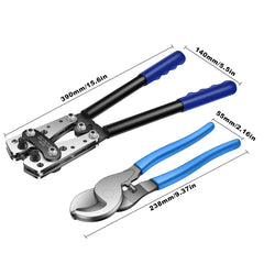 Heavy Duty Multi Function Crimping Pliers with Bolt Cutter by Snagg A Plier