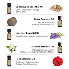 10 Bottle Essential Oil Master Collection – 100% Pure 10ml Botanical Set for Diffusion, Spa & Artisanal Crafting
