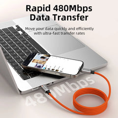 Magnetic 240W USB-C to USB-C Fast Charging Cable by Snagg A Charging Cable