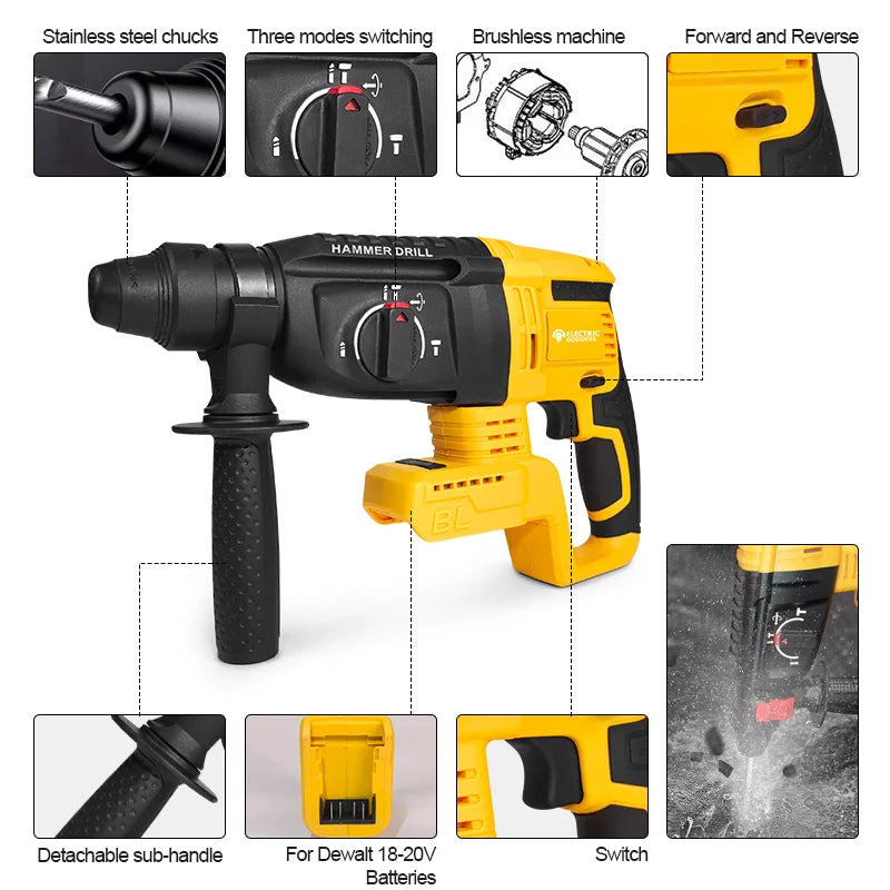 26mm Brushless Rotary Hammer Drill