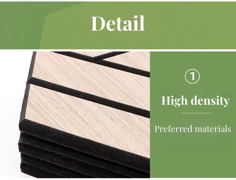 Wood Grain Acoustic Panel Wall Stickers by Snagg A Wall Sticker