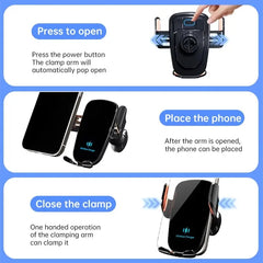 Wireless Car Charger Phone Holder by Snagg A Phone Holder