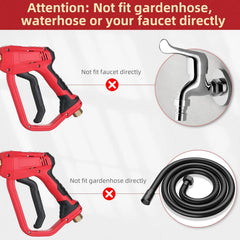 4000 PSI Spray Gun with Nozzles & Foam Lance Kit by Snagg A Foam Cannon