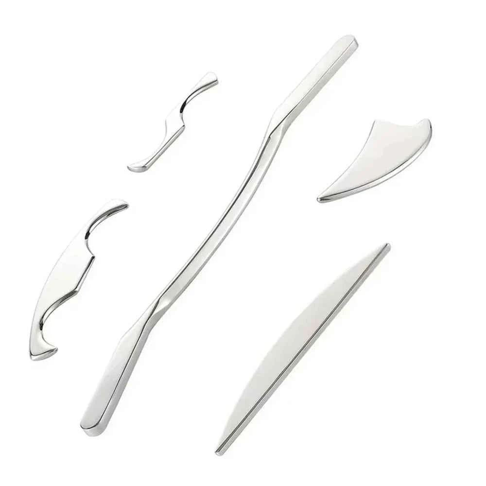 Professional Stainless Steel Gua Sha Tools Set (5PCS)