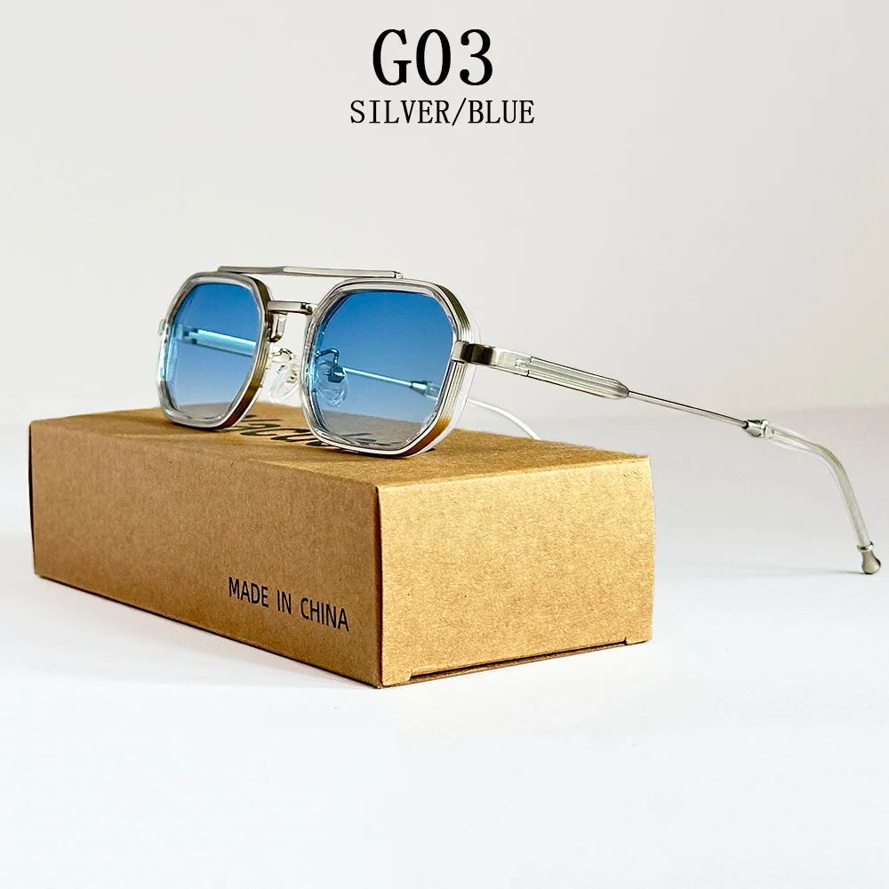 Square Punk Steampunk Sunglasses by Snagg A Shades