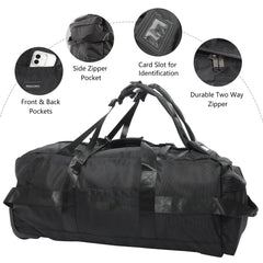80L Rolling Duffle Bag with Wheels