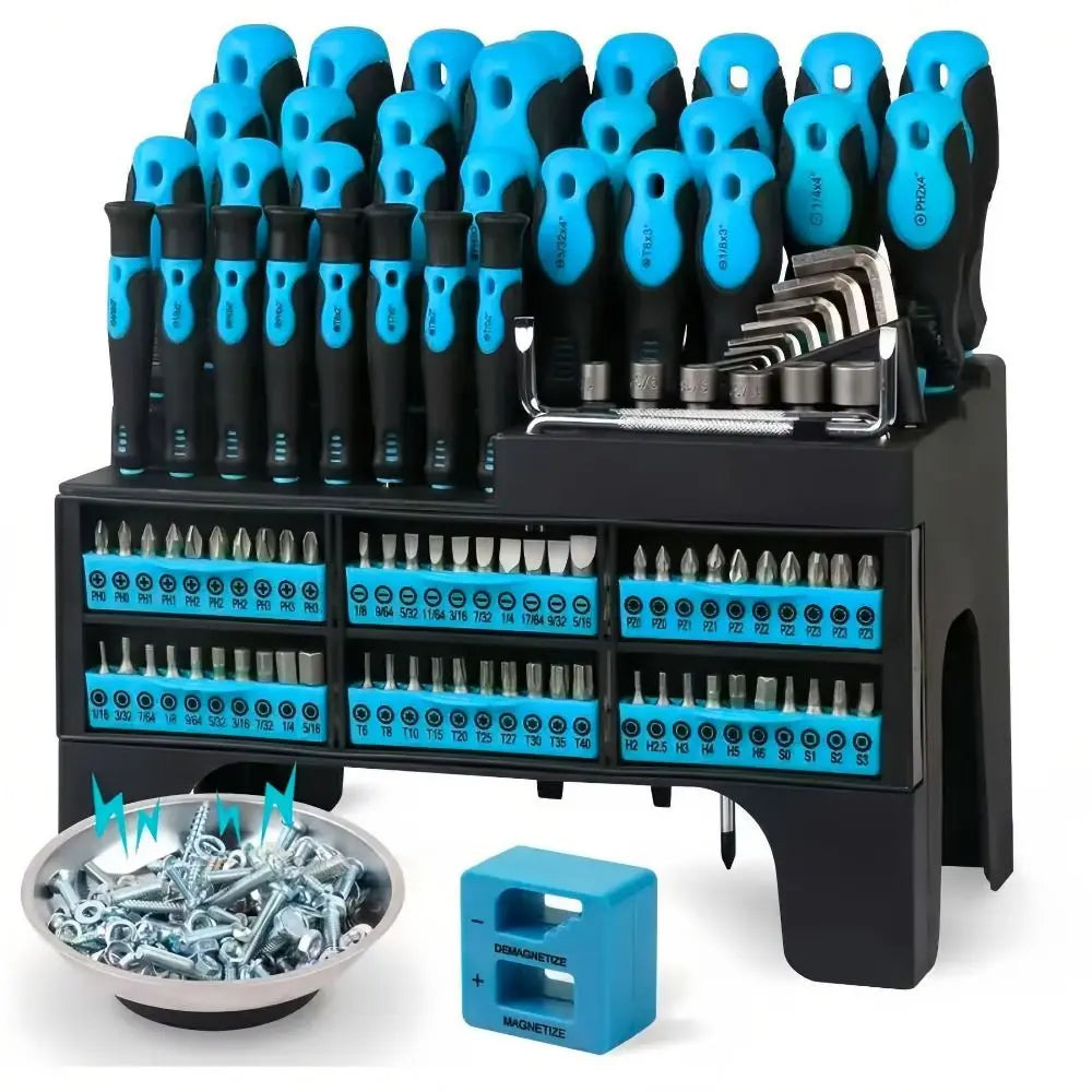 118-Piece Magnetic Screwdriver & Nut Driver Set