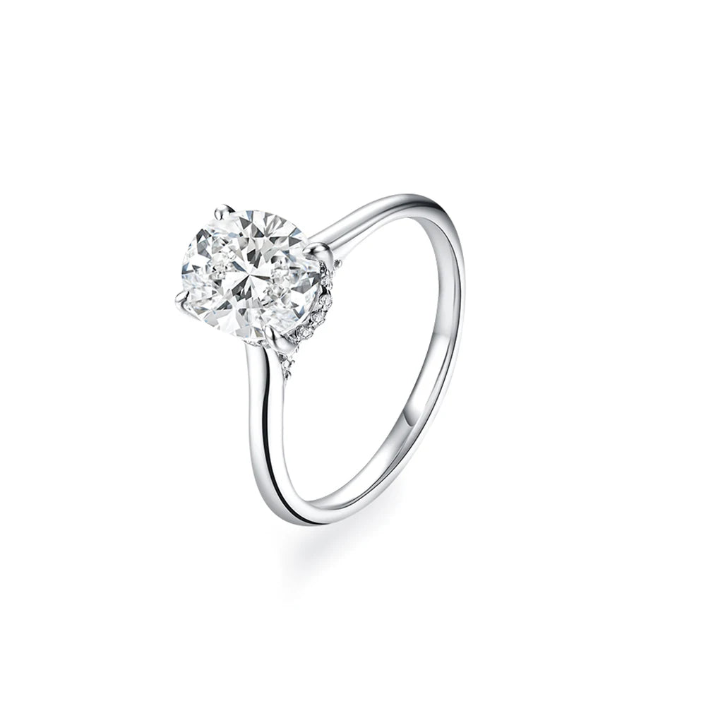 2ct Oval Moissanite Ring