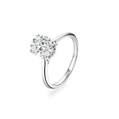 2ct Oval Moissanite Ring
