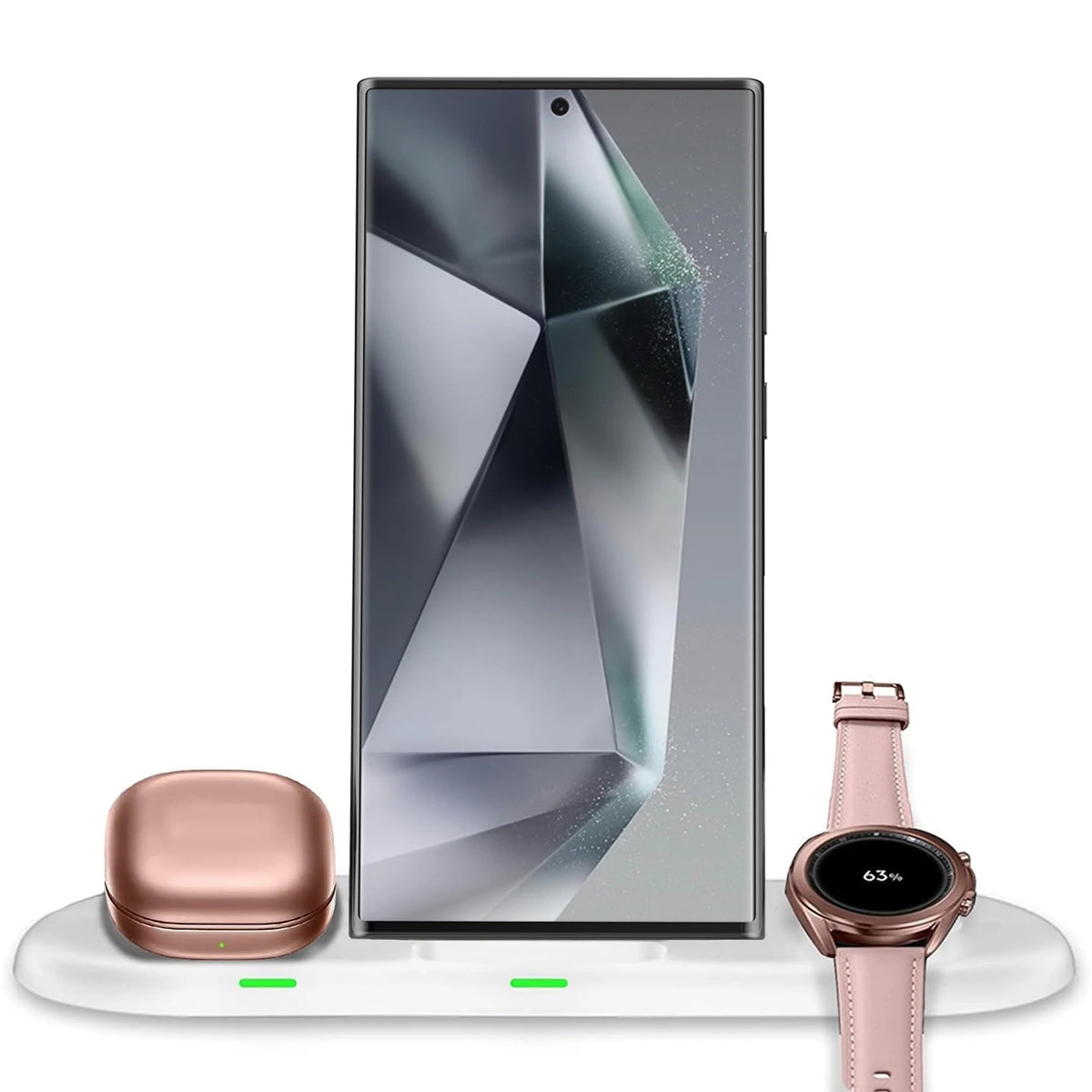 Samsung 3-in-1 Travel Wireless Charging Station | Galaxy Z Flip Fold S25 S24 Watch 8 7 Buds 3