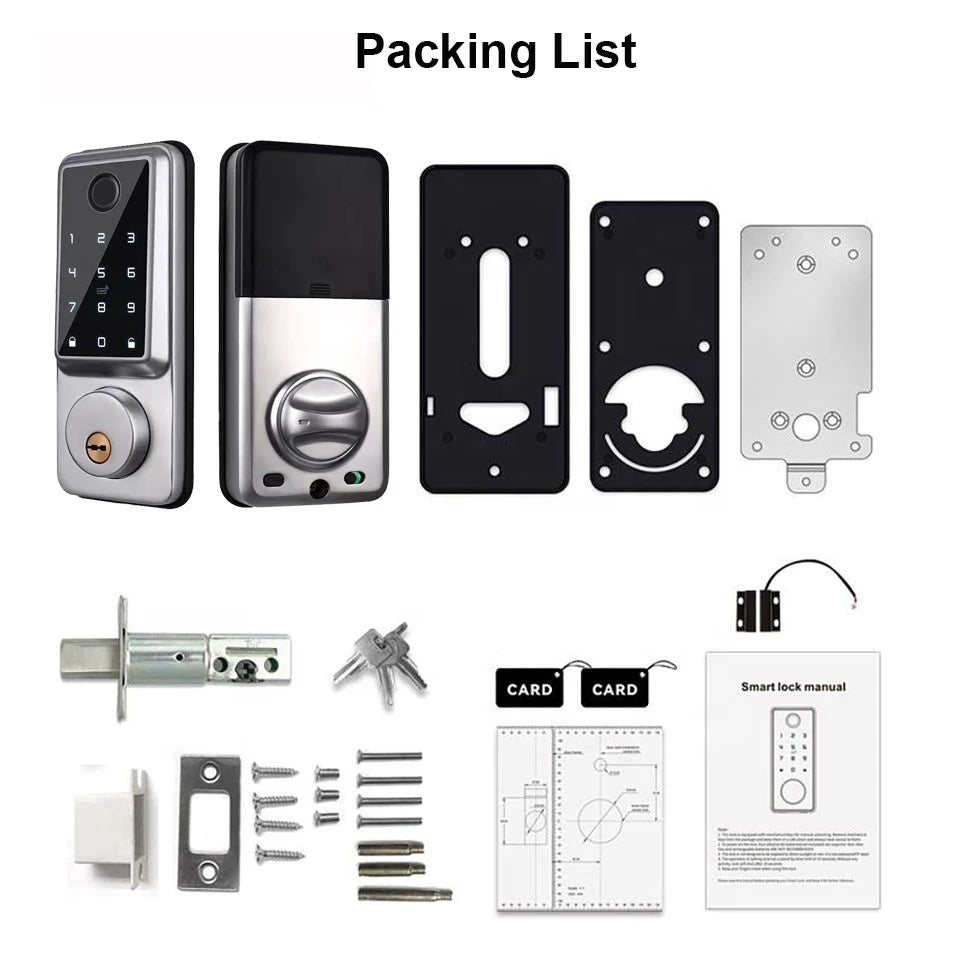 Waterproof Smart Deadbolt Lock – Biometric Fingerprint & Keypad Entry by Snagg A Smart Door Lock