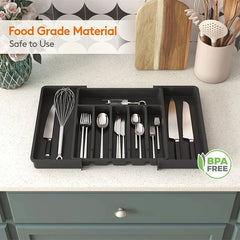 Expandable Cutlery Drawer Organizer by Snagg A Tray