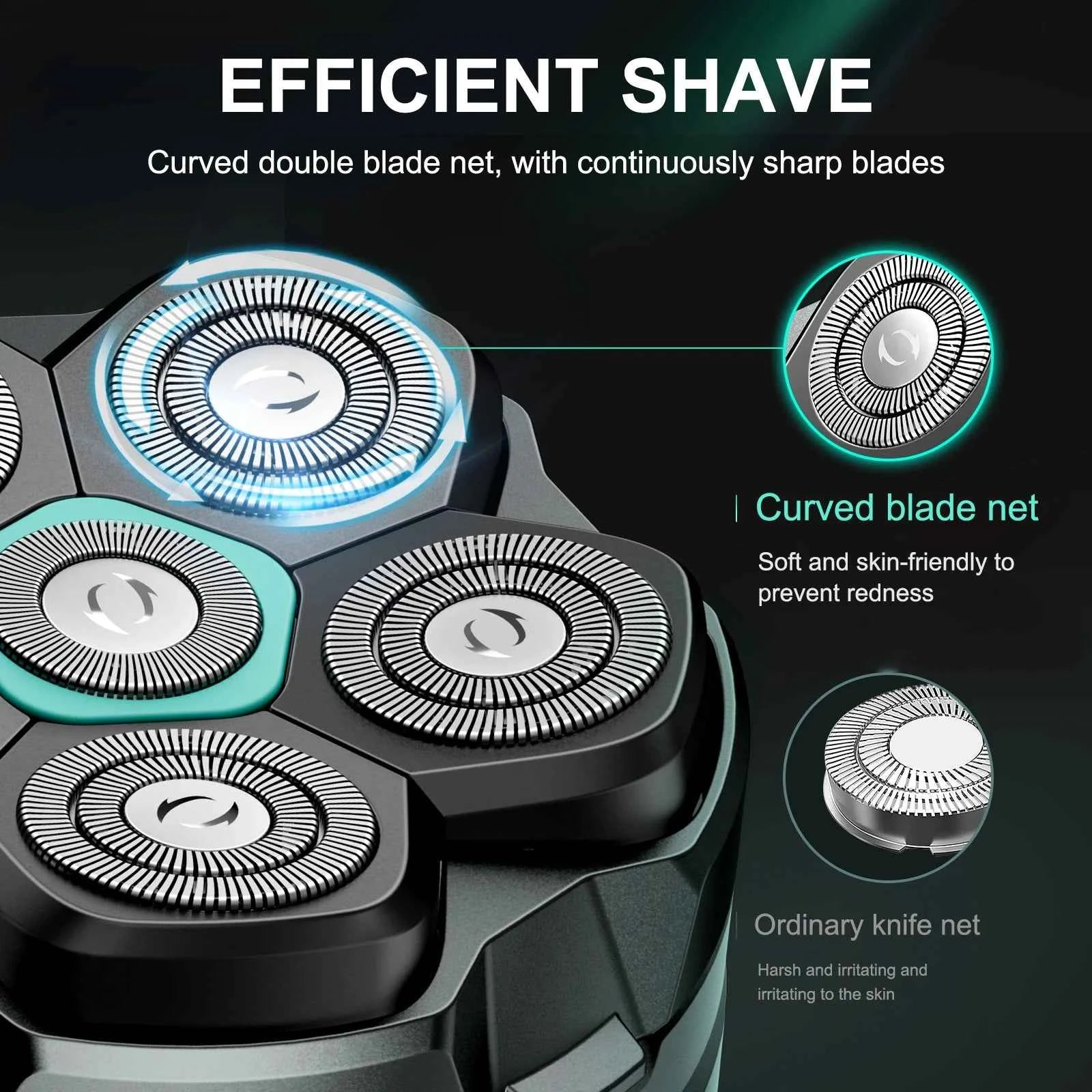 6D Magnetic Replacement Head – Precision Stainless Steel Floating Blades for S15 & FK-8750 Series