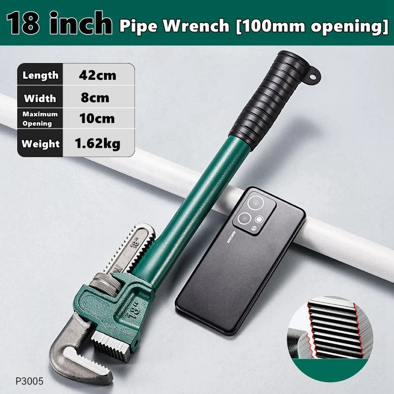 Heavy Duty Straight Pipe Wrench by Snagg A Spud Wrench