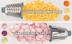 3 In 1 Rotary Cheese Grater And Veggie Slicer For Kitchen by Snagg A Slicer