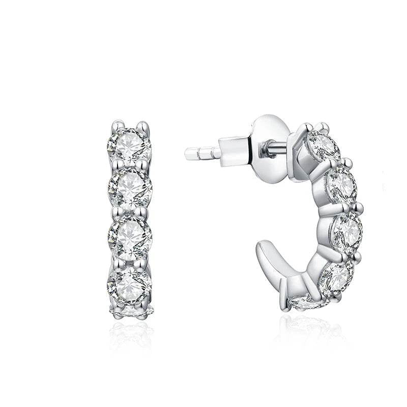 3.0mm Moissanite Hoop Earrings - SnaggIt