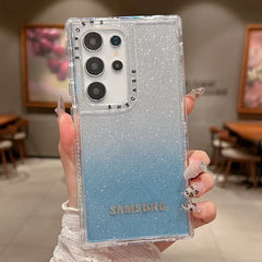 3 in 1 Clear Gradient Glitter Case For Samsung Galaxy S25 Series by Snagg A Phone Case