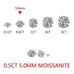 1 Carat Moissanite Stud Earrings - SnaggIt