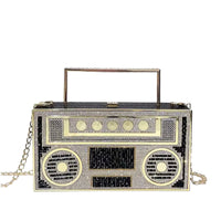 Luxury Designer Diamond Radio Clutch by Snagg It Purses