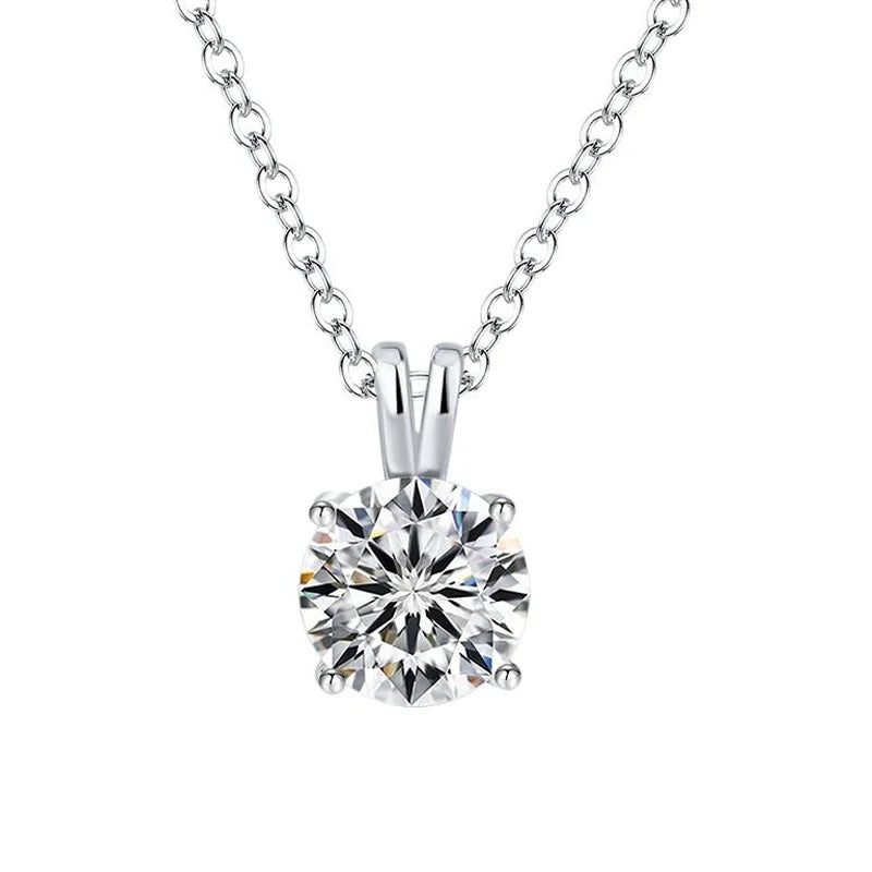 1–3ct Colorful Moissanite Pendant Necklace