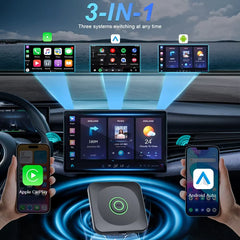 2 in 1 Wireless CarPlay & Android Auto Adapter by Snagg A Car Adapter