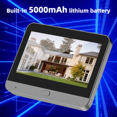 3MP Smart Peephole Doorbell 4.3″ Screen with PIR Motion Detection by Snagg A Doorbell Camera